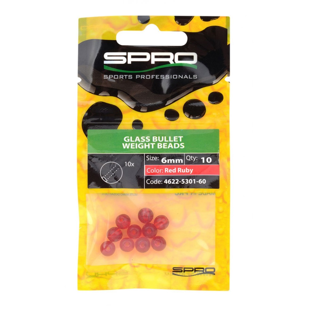 SPRO Glass Beads Red Ruby