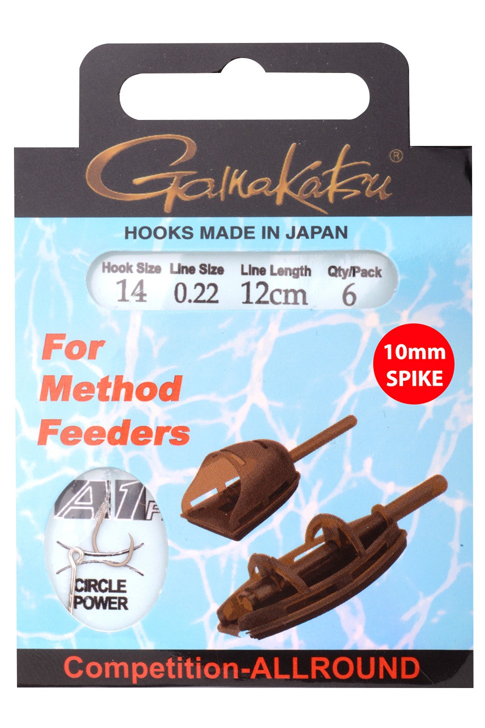 GAMAKATSU Method Feeder Spike Haken 12 CM 8 / 0,25mm