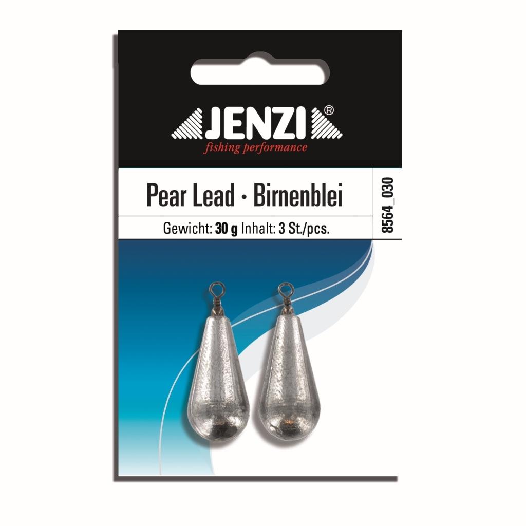 Birnenblei mit Wirbel, 30 g, 3 St., JENZI Fishing