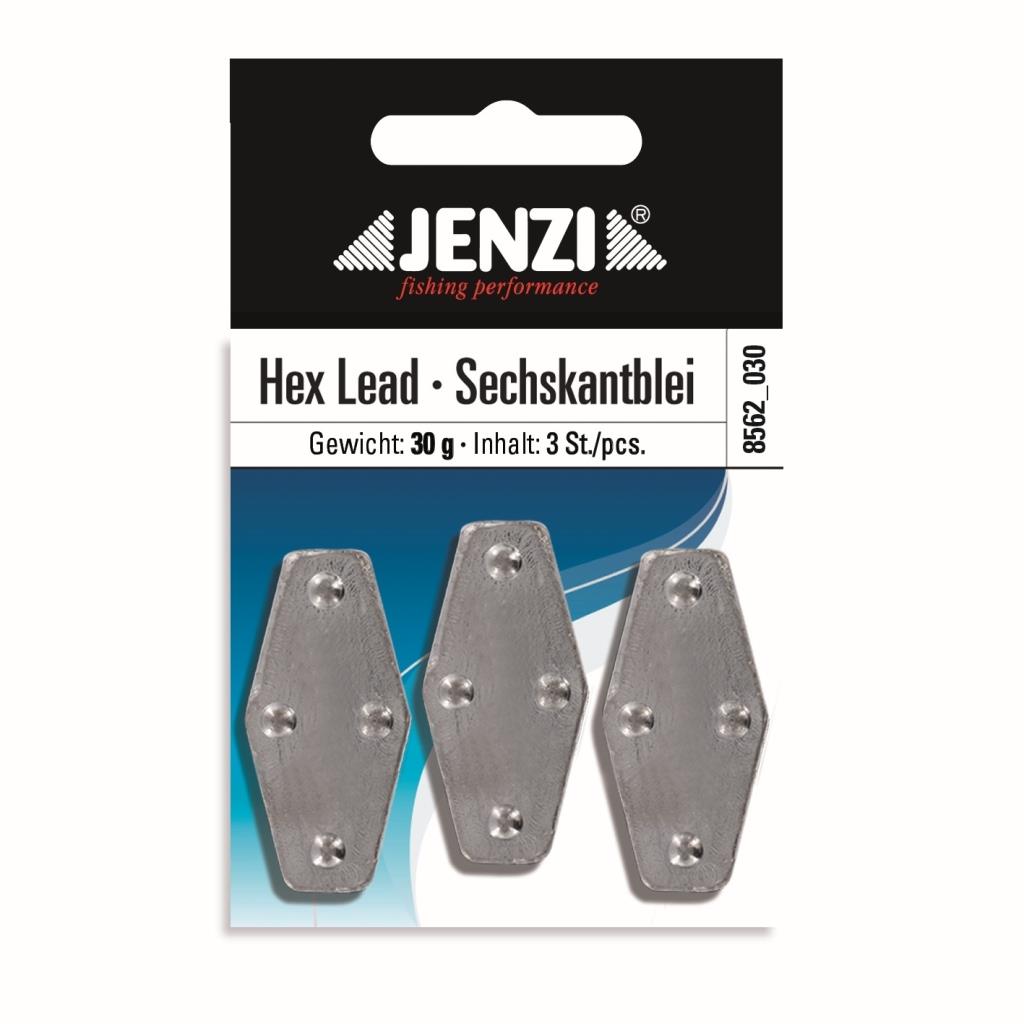 JENZI Grundblei 30 g - 3 Stück, flach und kantig