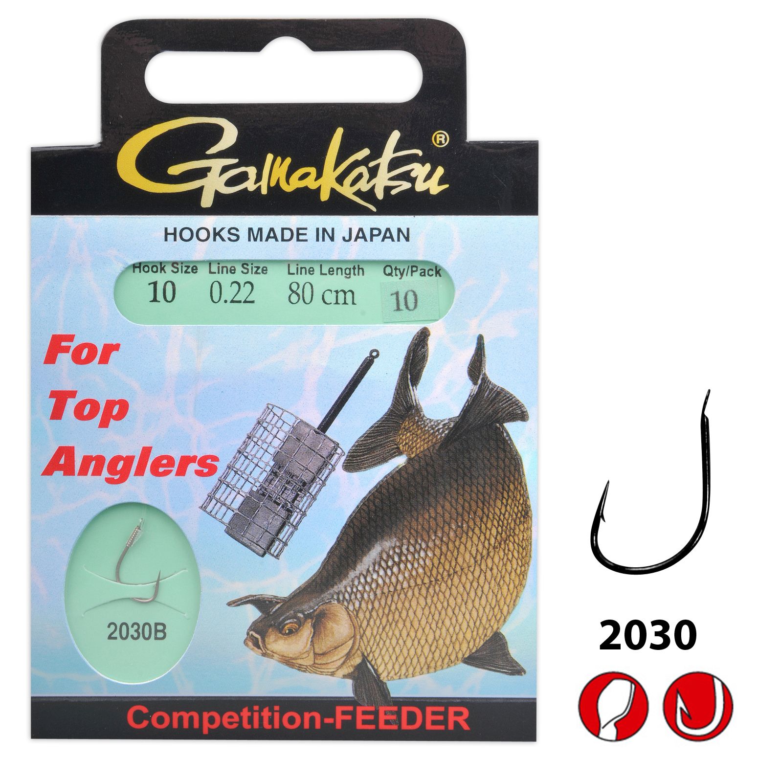 GAMAKATSU Haken Competition Feeder Strong 80 CM 04 / 0,28