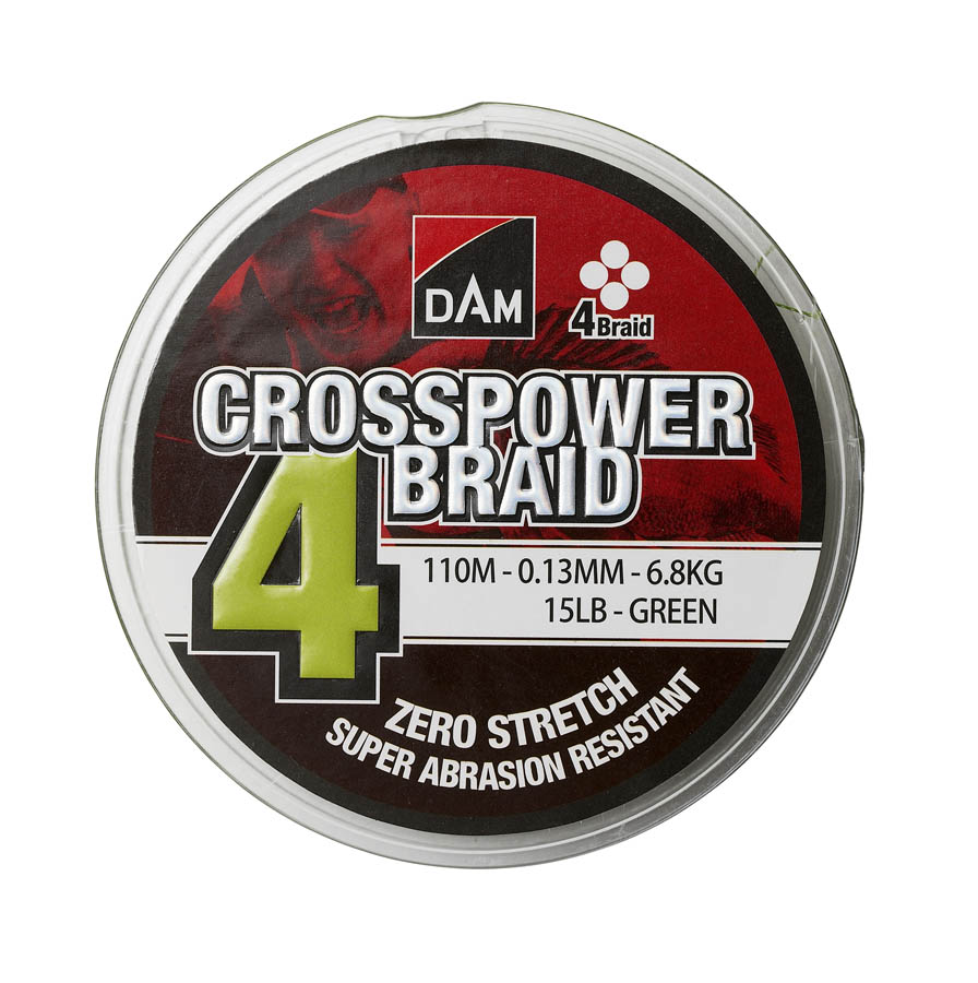 DAM Crosspower 4-Braid Green 150 m