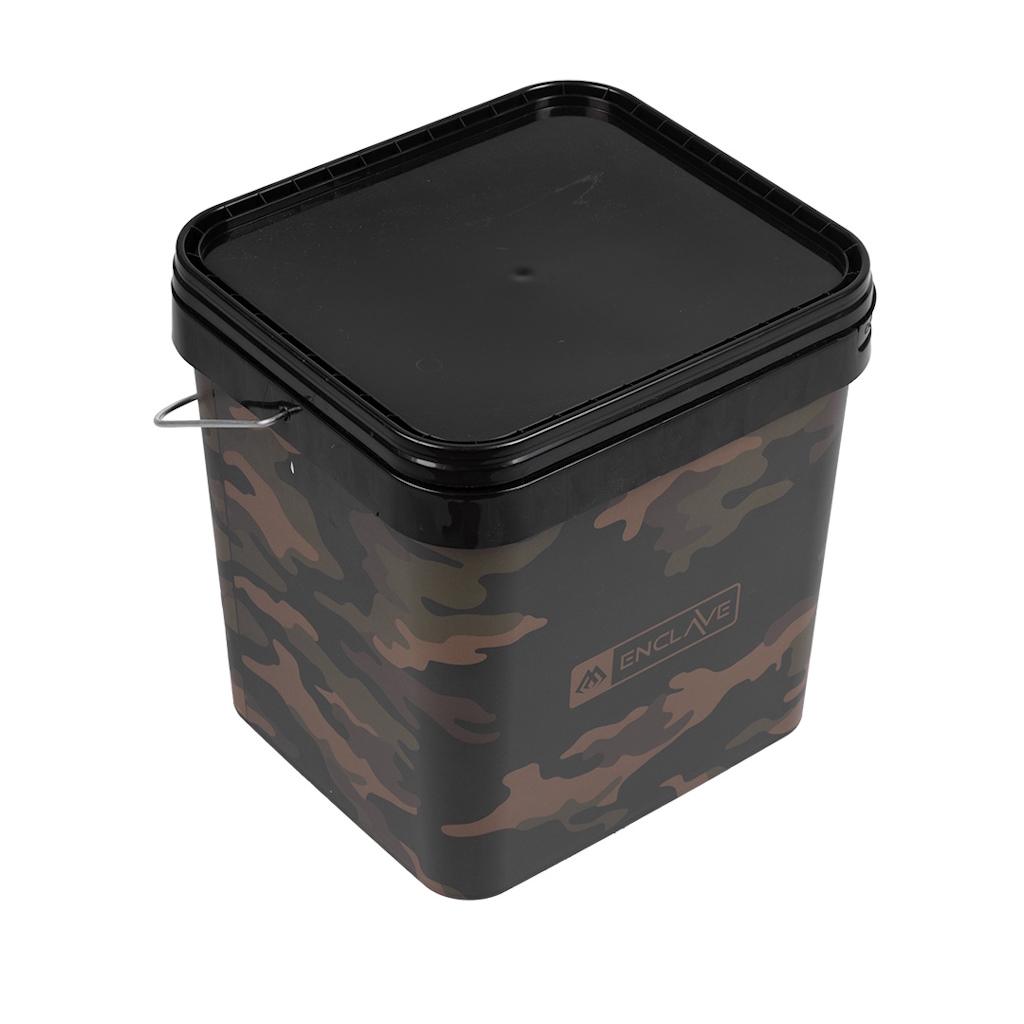 MIKADO Quadrat Eimer mit Deckel Camo 10 l