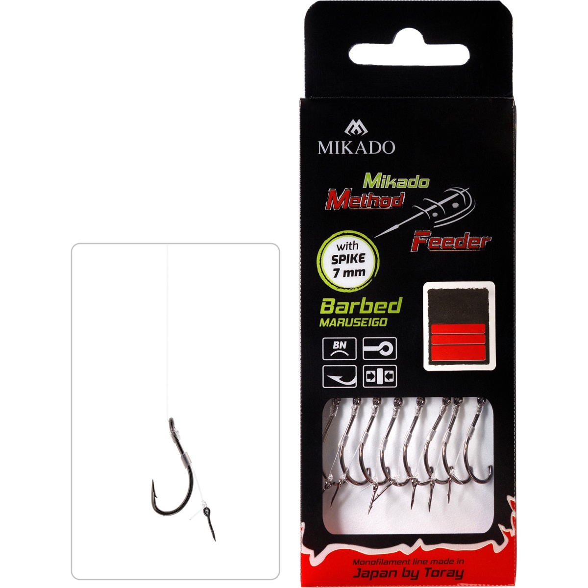 MIKADO Method Feeder Spike Monofil Rig 10cm 8/ 0,25 mm