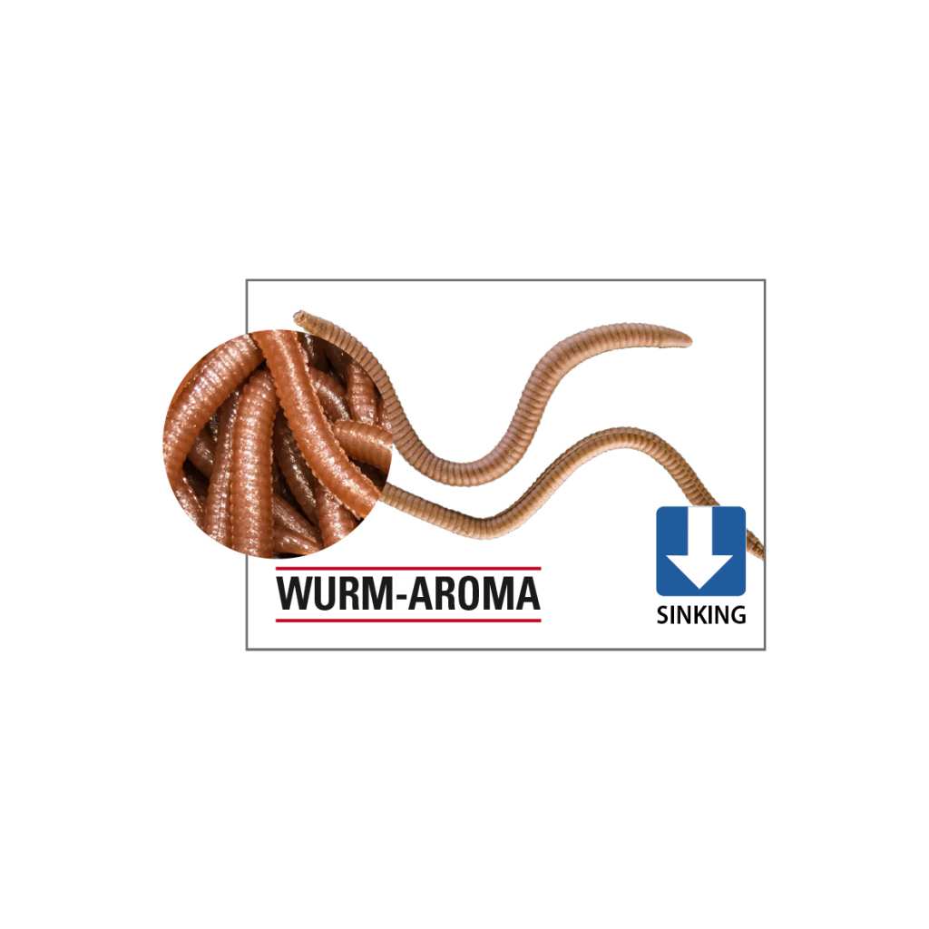 Tasty Gums- Gummiköder mit Geruch - Wurm / Wurm