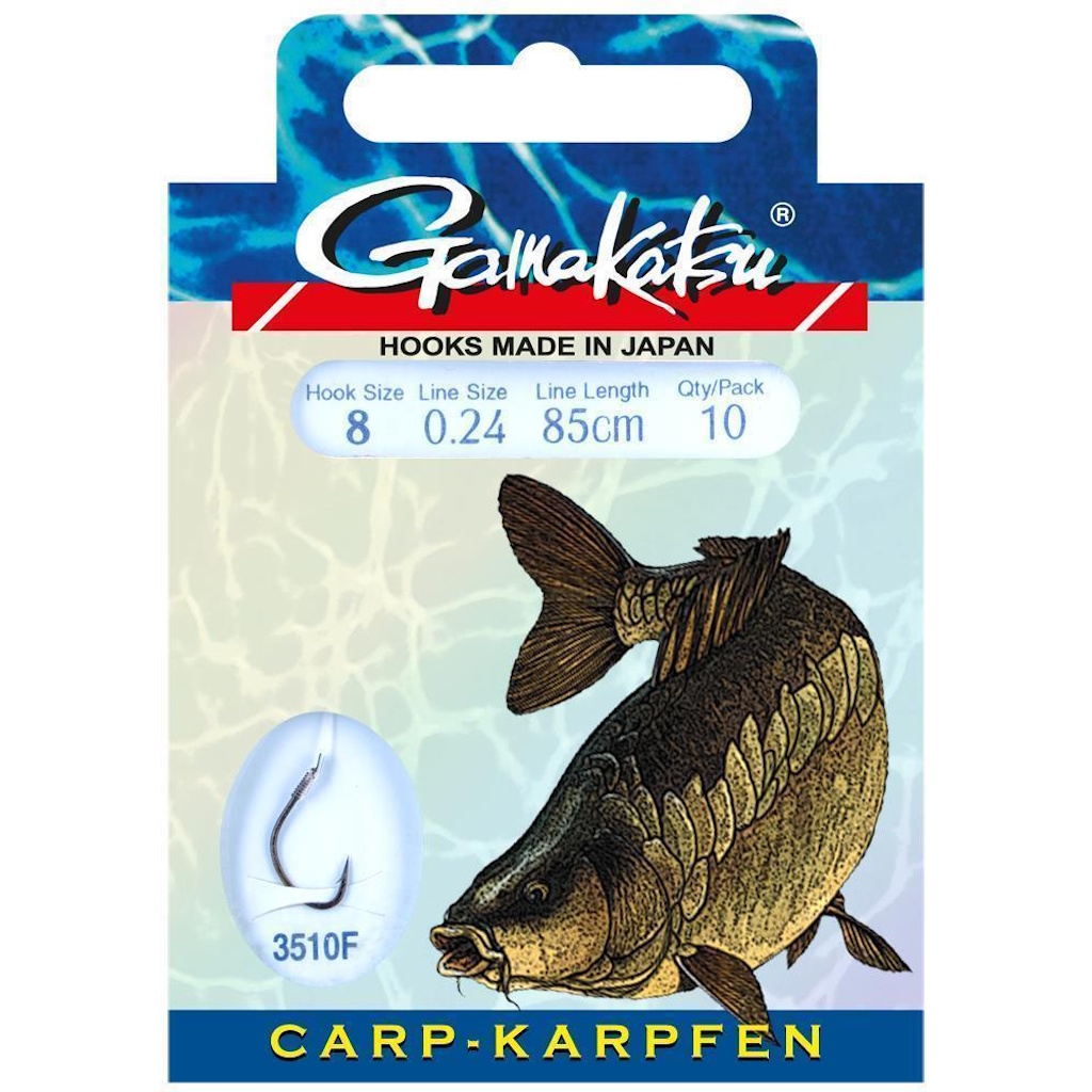 GAMAKATSU Karpfenhaken 85 cm Plättchenhaken Schwarz