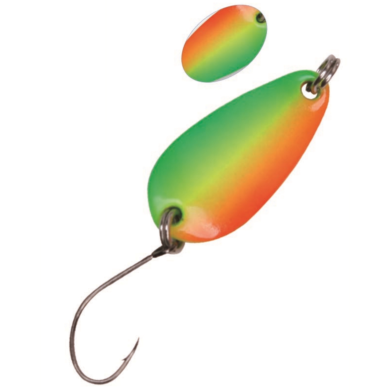 Trout Spoon No.II Einzelhaken 2,3 cm  1,8g rainbow