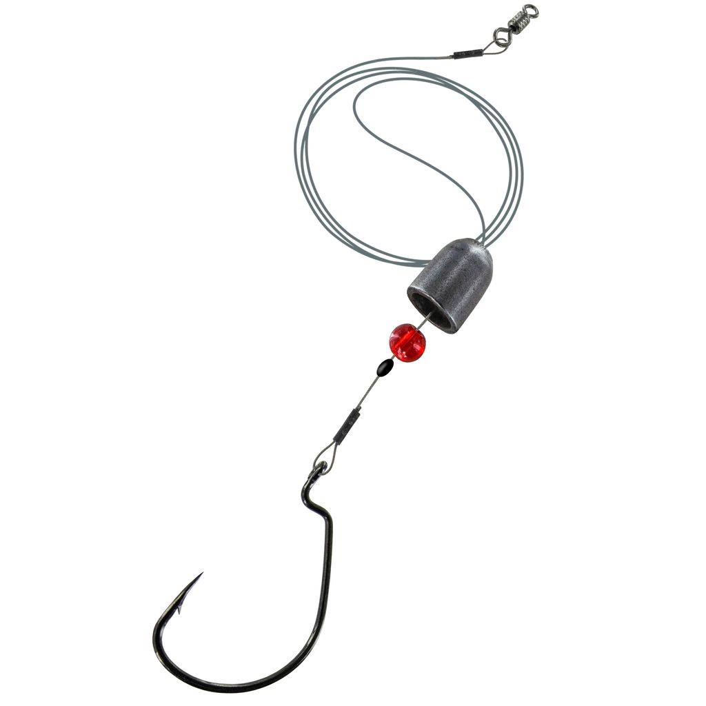 7x7 Texas-Rig with Offset Hook 12 kg Gr. 1/0