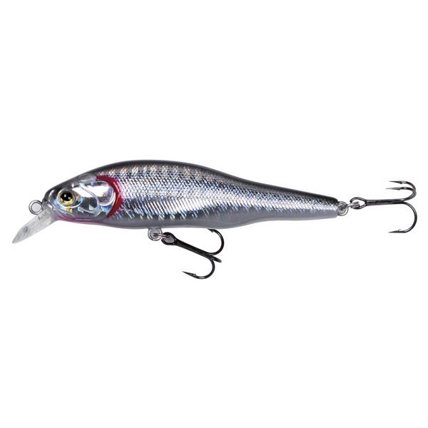 Silberner Crankbait-Köder mit Frontlippe und Doppelhaken