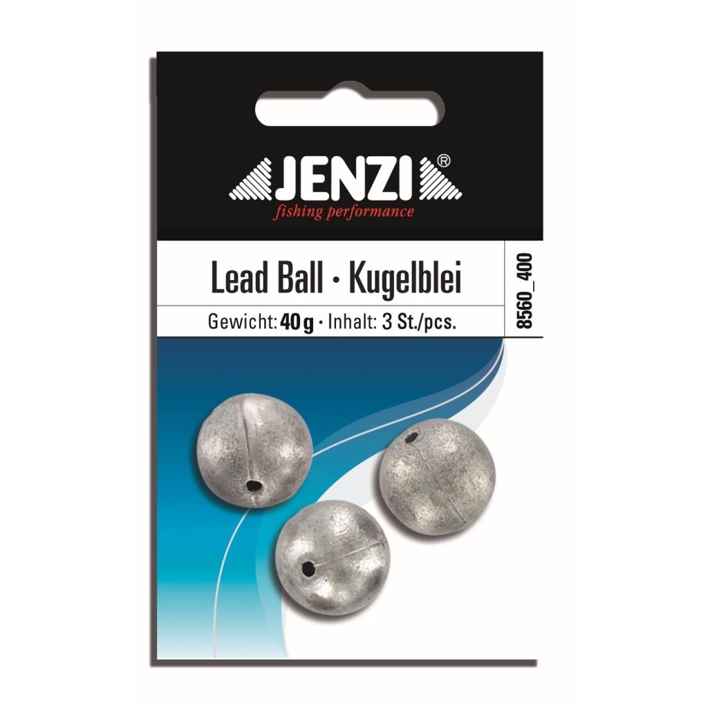 Bleikugeln mit Loch, 40 g, Packung 3 Stück – JENZI Lead Ball