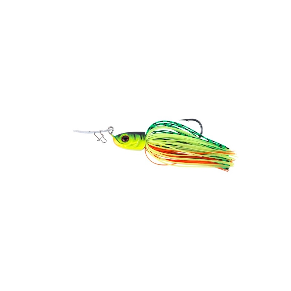 Shimano Yasei Chit Chat Chatter 13g Fire Tige, sinkender Jigkopf mit mehrsträngigem Silikon-Skirt, große Vibrierung für Barsche, Hecht und Zander