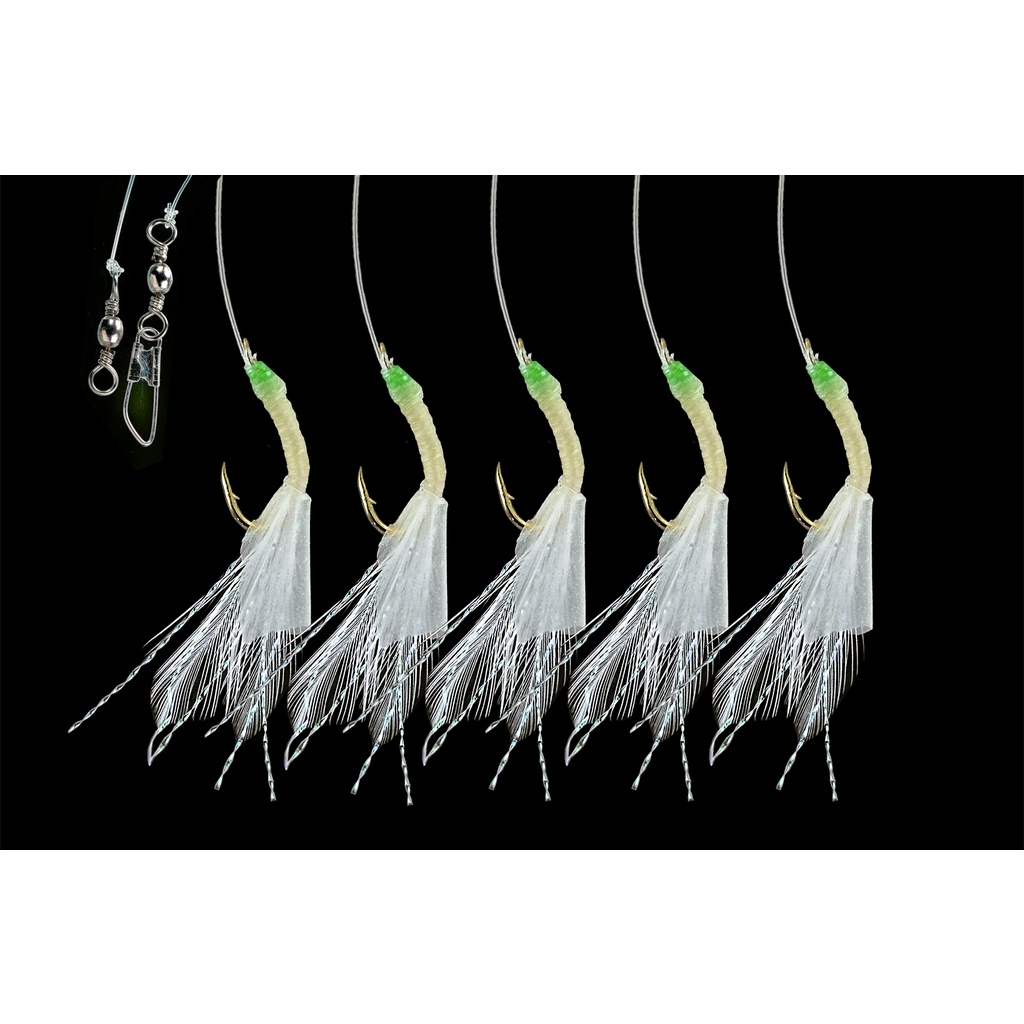 DEGA Heringvorfach Luminous 5 Haken Gr.10 – 150 cm