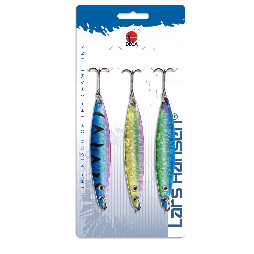 Seatrout Blinker-Set, 3 Teile, 18 g, 7,5 cm, VMC-Haken