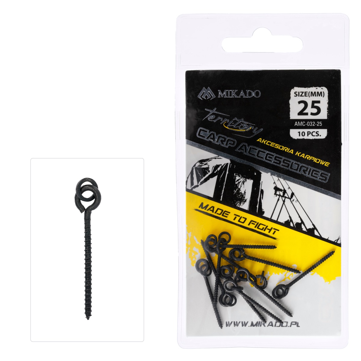 Mikado Schraube für Boilies mit Ovalring 13mm