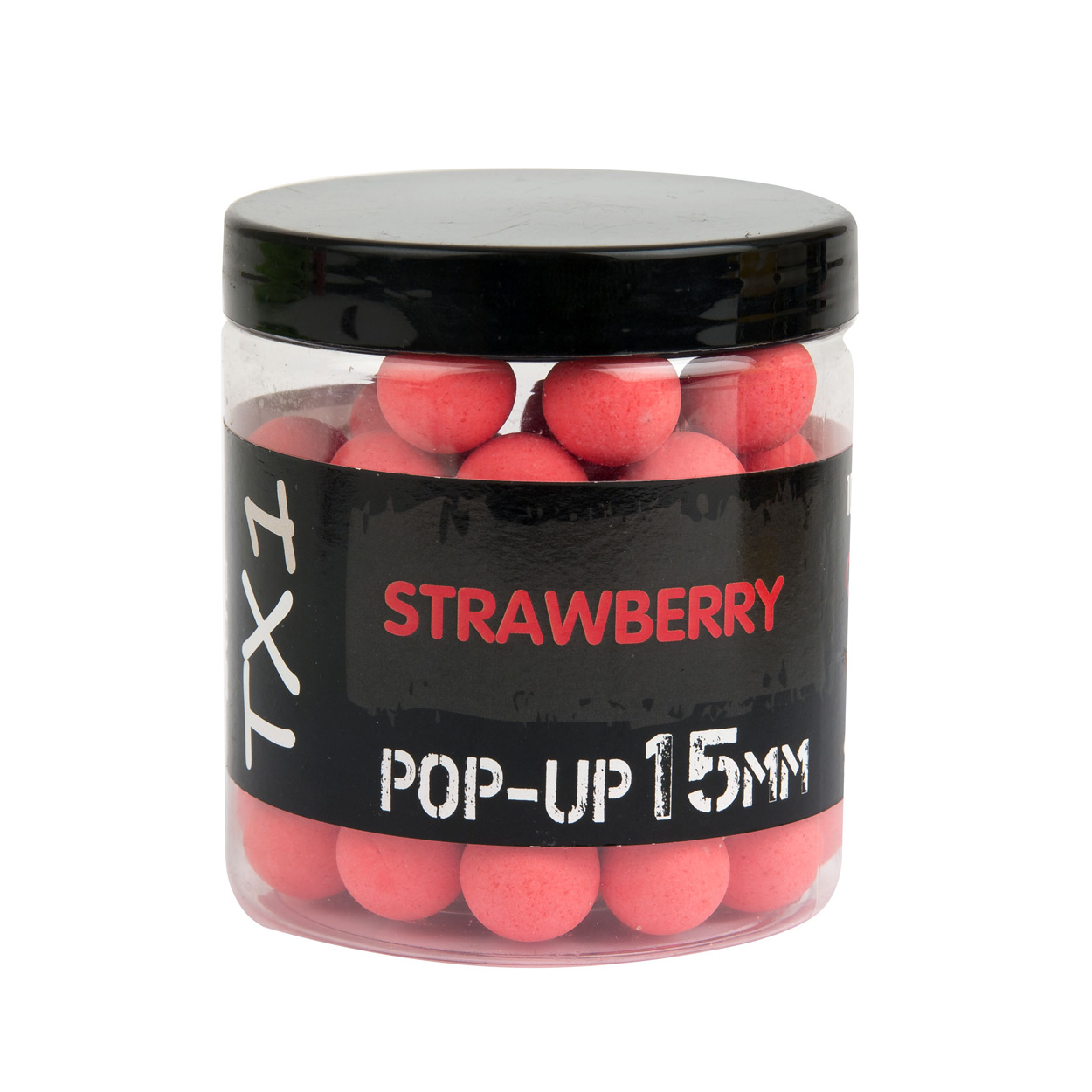 SHIMANO TX1 Pop Up Boillies 15 mm Strawberry / Fluoro Red