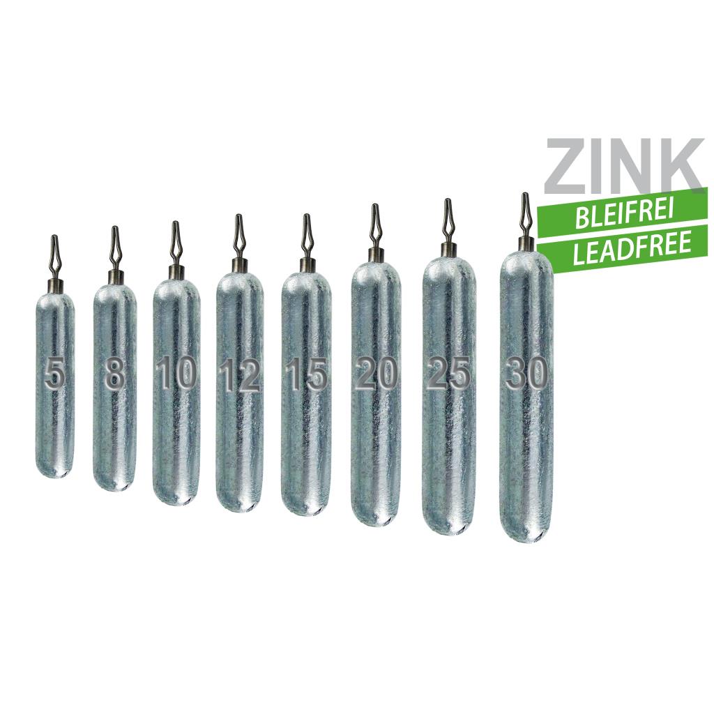 Blei-FREI Drop-Shot Gewichte aus Zink, 5–30 g, 2–5 Stück, fü