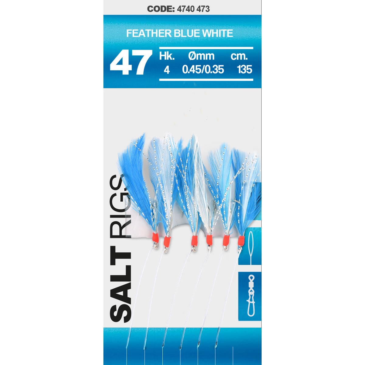 SPRO Salt Rig Feather Blue White