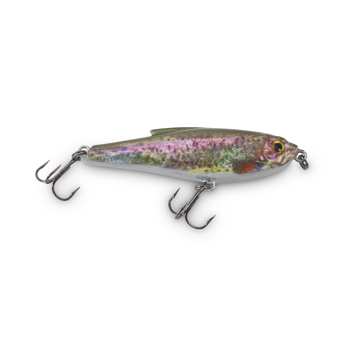 IRON CLAW Apace JB 48 S NRB Köder – bunter Wobbler aus ABS-Kunststoff mit Geräuschkugeln, 48 mm, 4,3 g, Sinking, Tauchtiefe 0,4–1,6 m, Mustad Drillings, ideal für Forelle, Barsch und Döbel