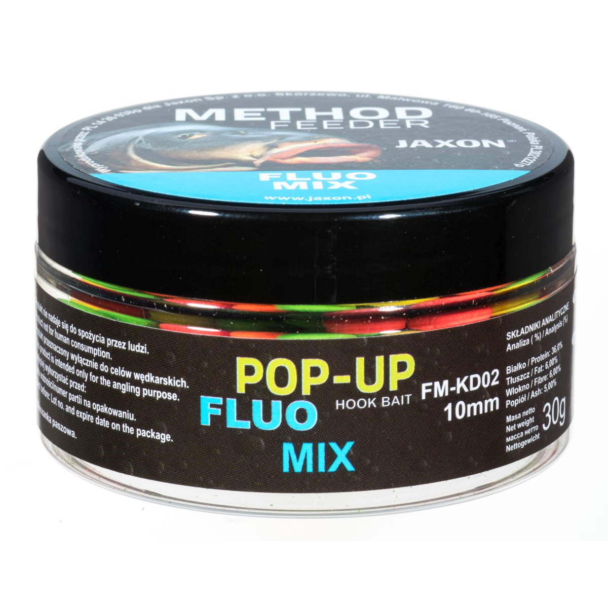 Method Feeder Pop Up Fluo Mini Boilies Mix 10 mm