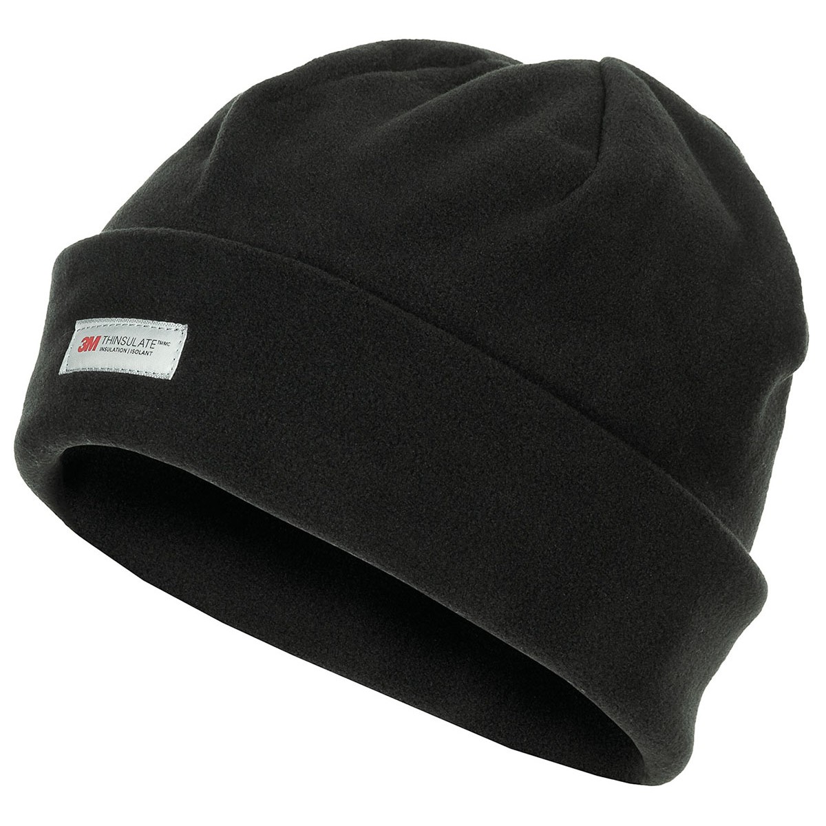 Fleece Mütze - schwarz