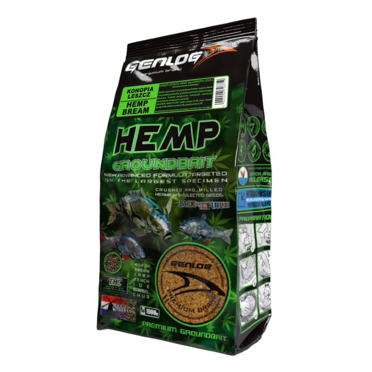 Lockfutter Hemp Bream 1 kg Lockfutter Hemp Bream 1 kg