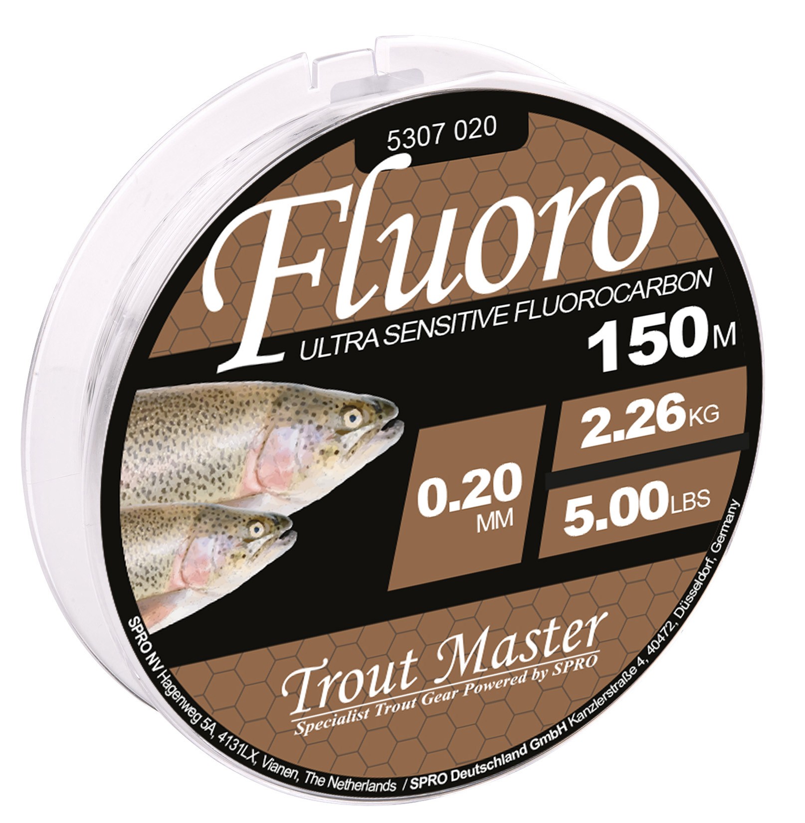 Trout Master Fluoro 150 m 0,16mm / 1,36Kg