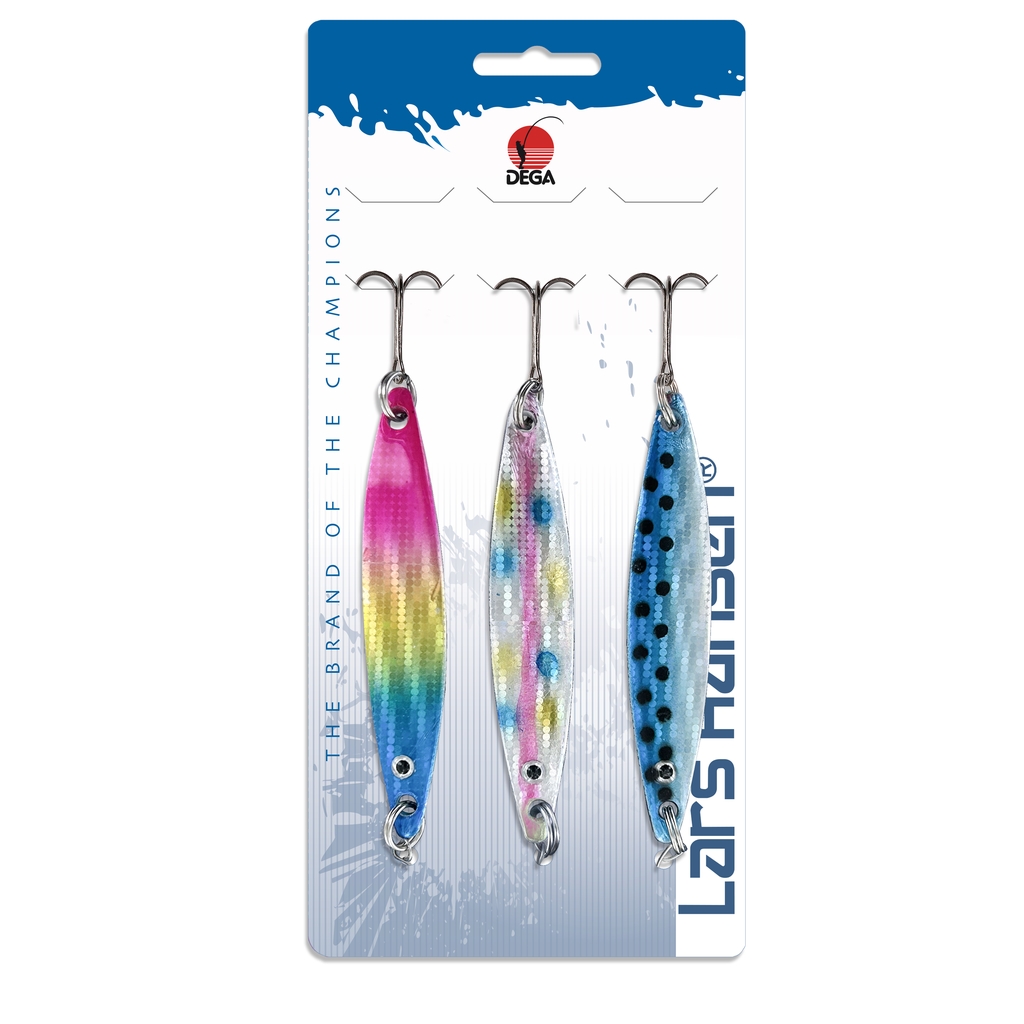 Seatrout Blinker-Set 4x18 g, 7,5 cm, VMC-Haken, farbige Ober