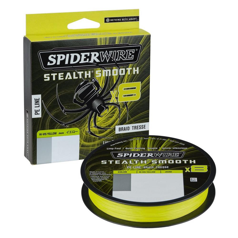 Spiderwire Stelath Smooth 8 Yellow / 150m 0.19 mm / 18,0 kg