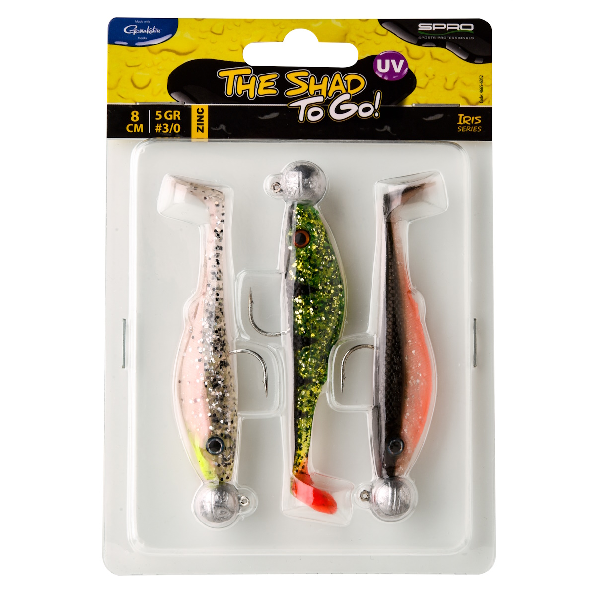 SPRO Pop Eye To Go Shad 10 cm, 7 g, UV Salt&Peper