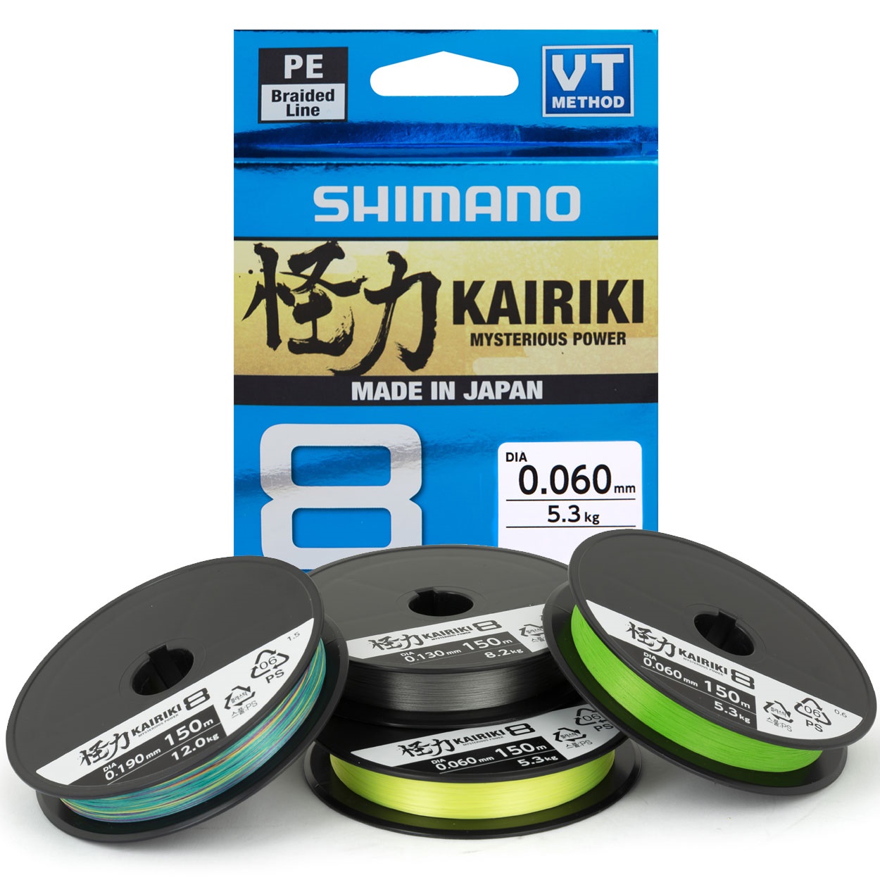 Shimano Kairiki 8 Steel Yellow 300 m Shimano Kairiki 8 Steel Yellow 300 m 0,28 mm / 29,3 kg