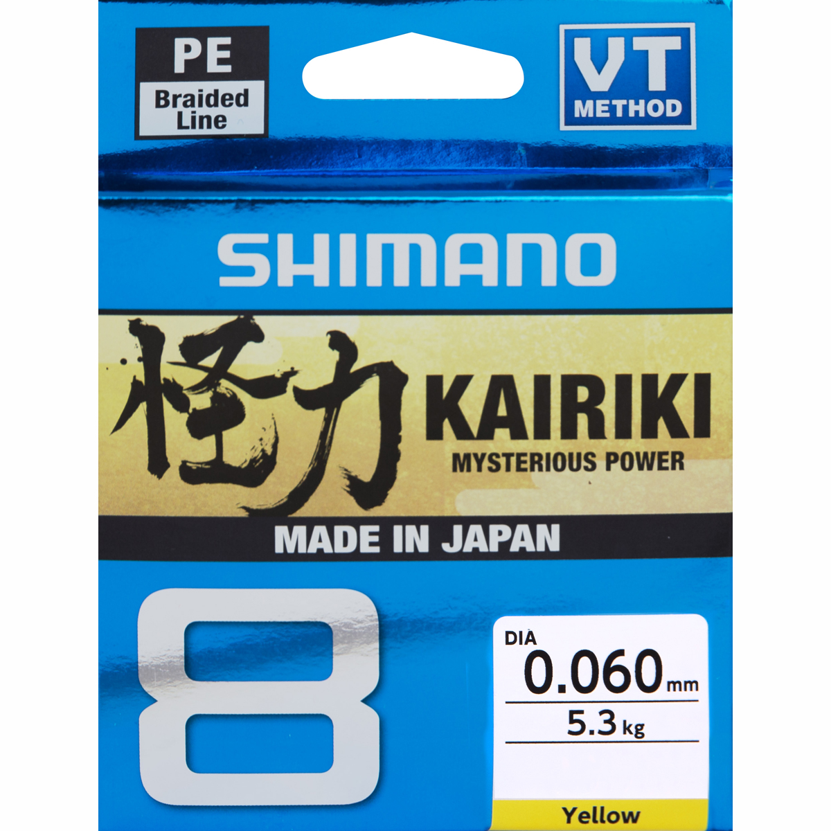Shimano Kairiki 8 Yellow 150 m 0,10 mm / 6,5 kg