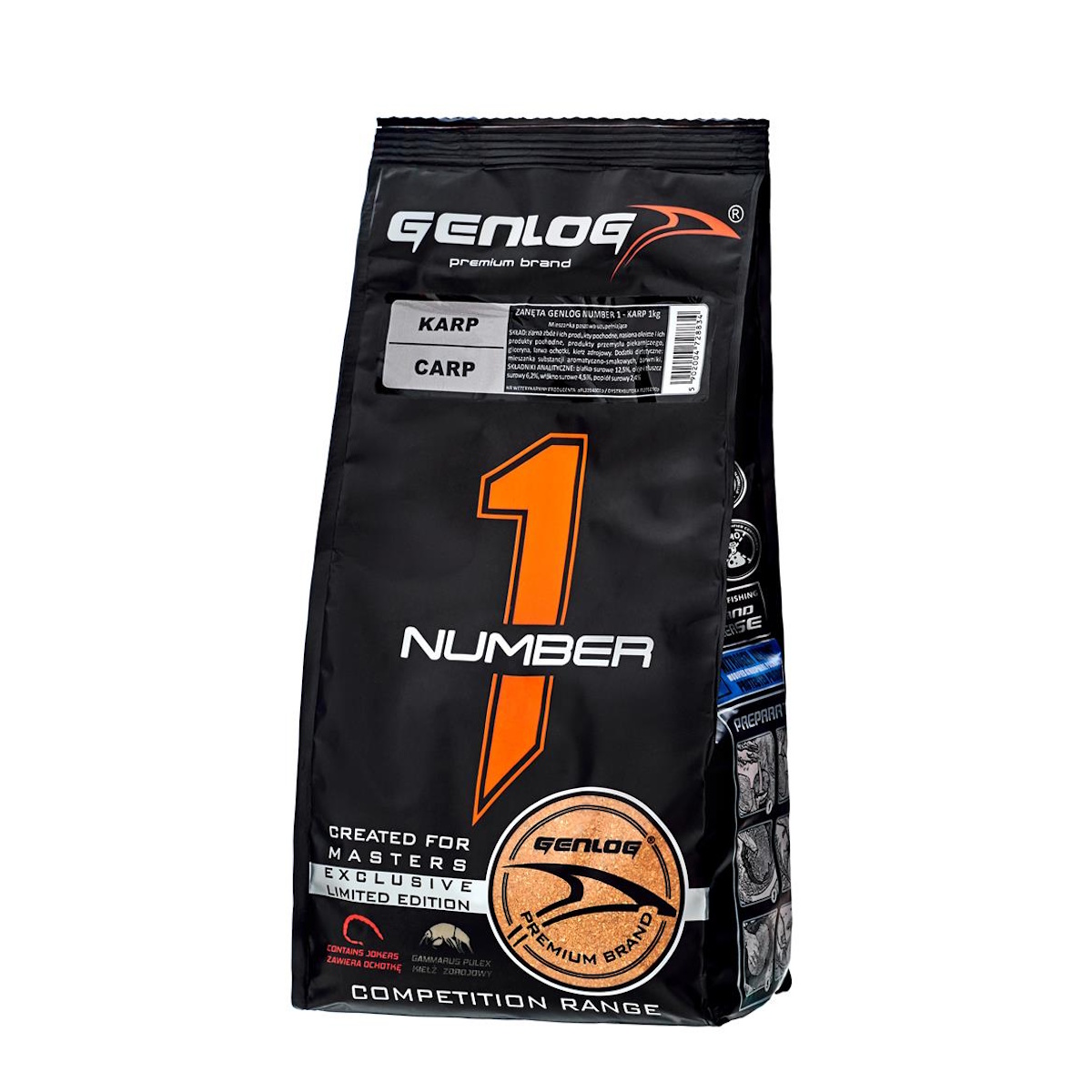 GENLOG Lockfutter No. 1 Carp (Karpfen) 1 kg