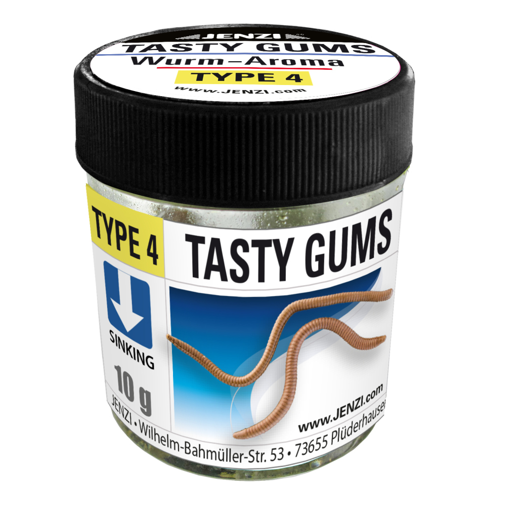 Tasty Gums- Gummiköder mit Geruch - Wurm / Wurm