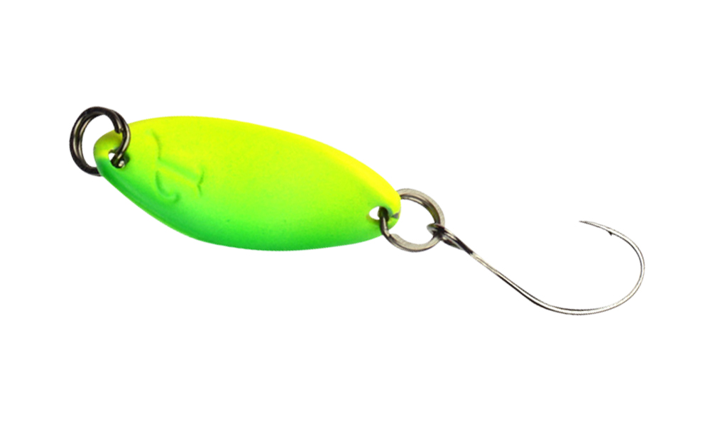 Trout Master Incy Spin Spoon  mit Einzelhaken Lime
