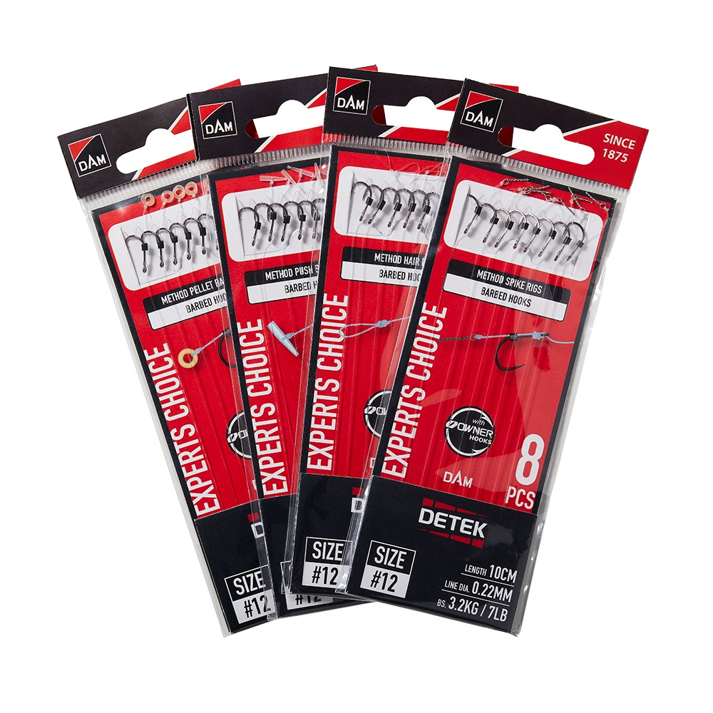 DAM Detek Method Spike Rig Barbless 10cm 12/ 0,22 mm