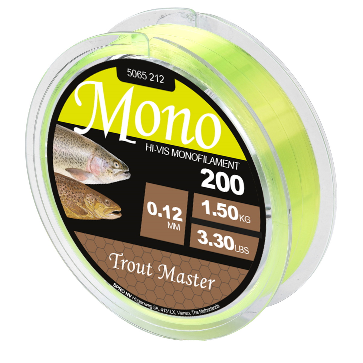 Trout Master Hi-Vis  Mono Chartreuse 200 m