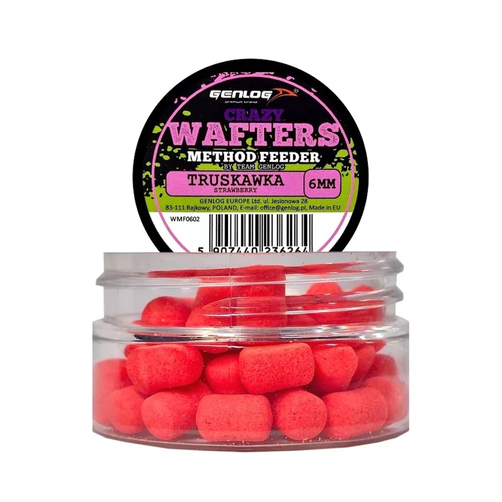 GENLOG Method Feeder Wafters CRAZY Schwebend  8mm 15g Erdbeere