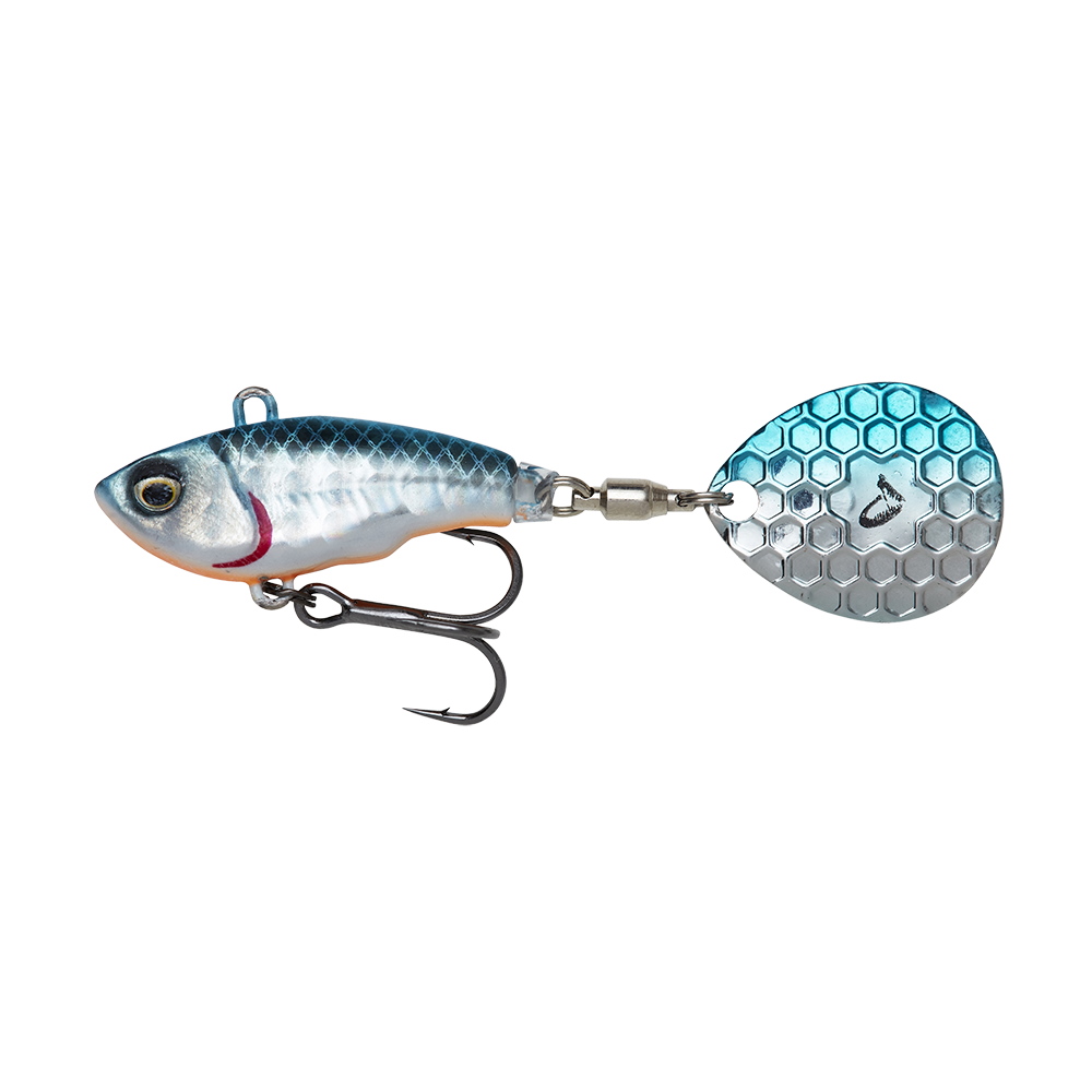 SAVAGE DEAR Fat Tail Spin 6,5 cm- 16,0 G Blue Silver
