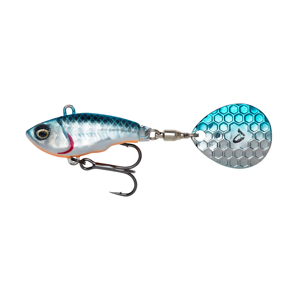 SAVAGE DEAR Fat Tail Spin NL 6,5 cm- 12,5 G Blue Silver