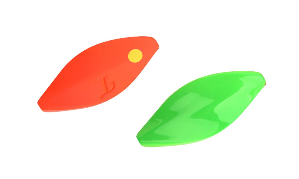 Trout Master Incy Inline Spin UV Spoon 3,0g mit Einzelhaken Orange/Green