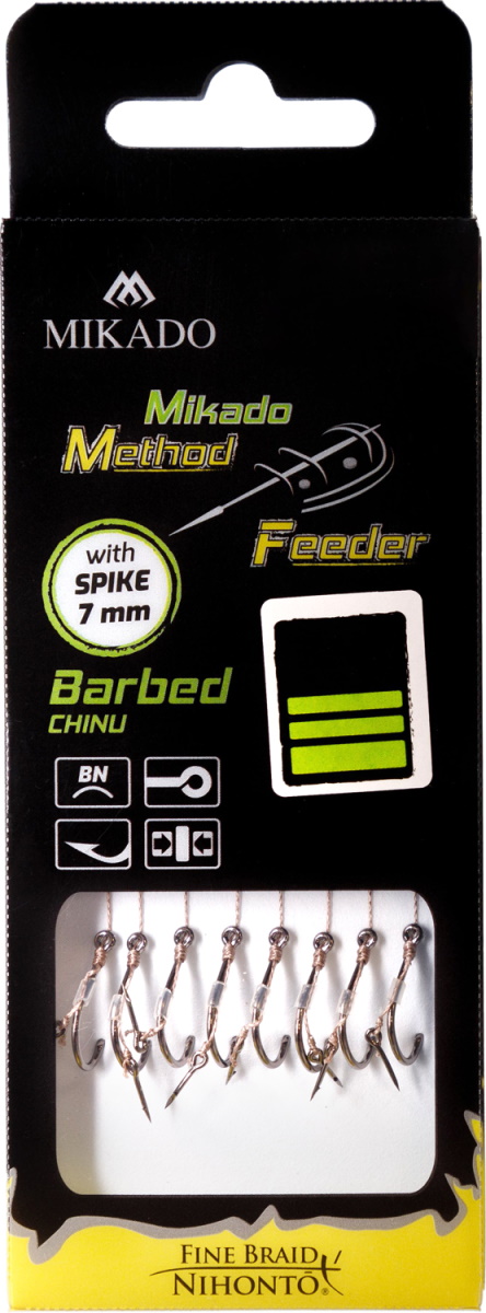 MIKADO Method Feeder Spike Braid Rig 10cm 8/ 0,14mm