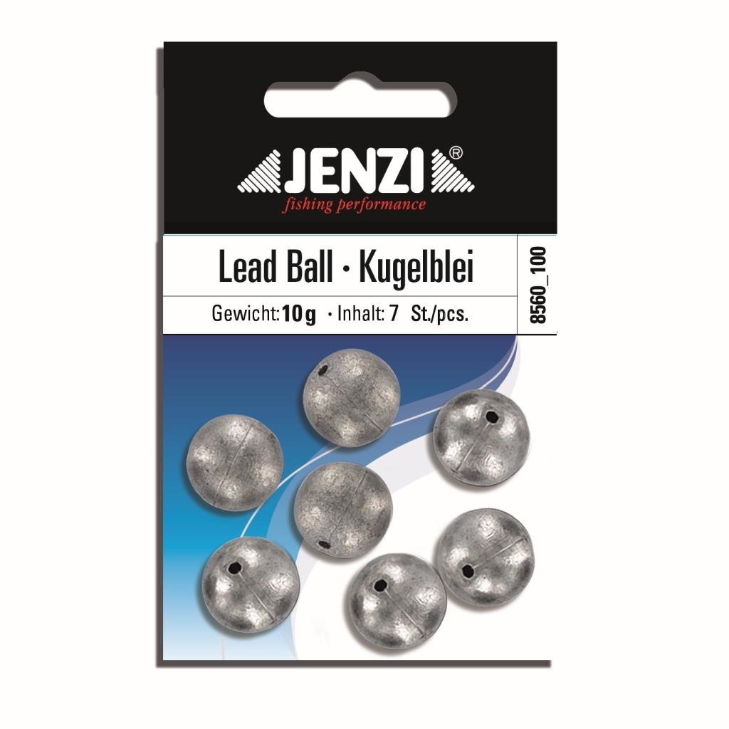 Bleikugeln 10 g, Loch, SB-Verpackt, 7 Stück – JENZI