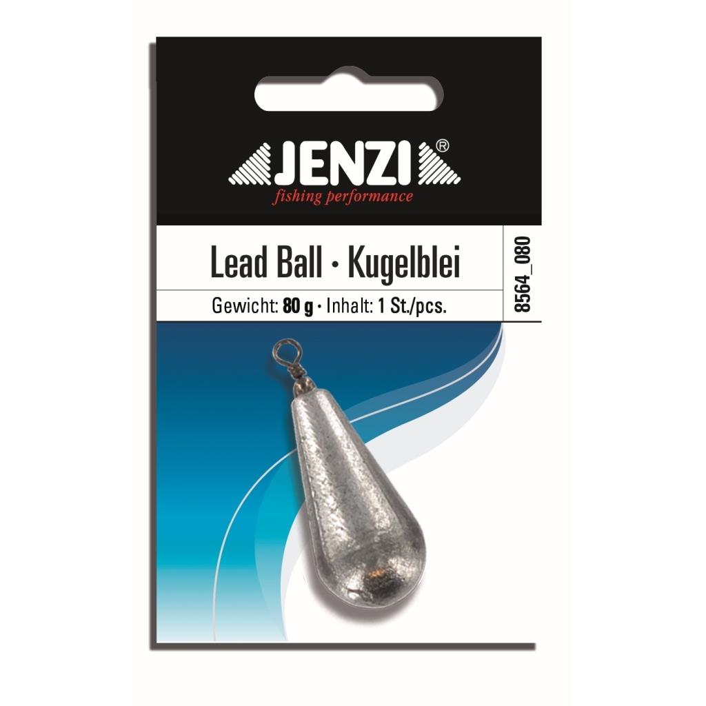 Birnenblei mit Wirbel 80 g – Einzelblei für Grundangeln
