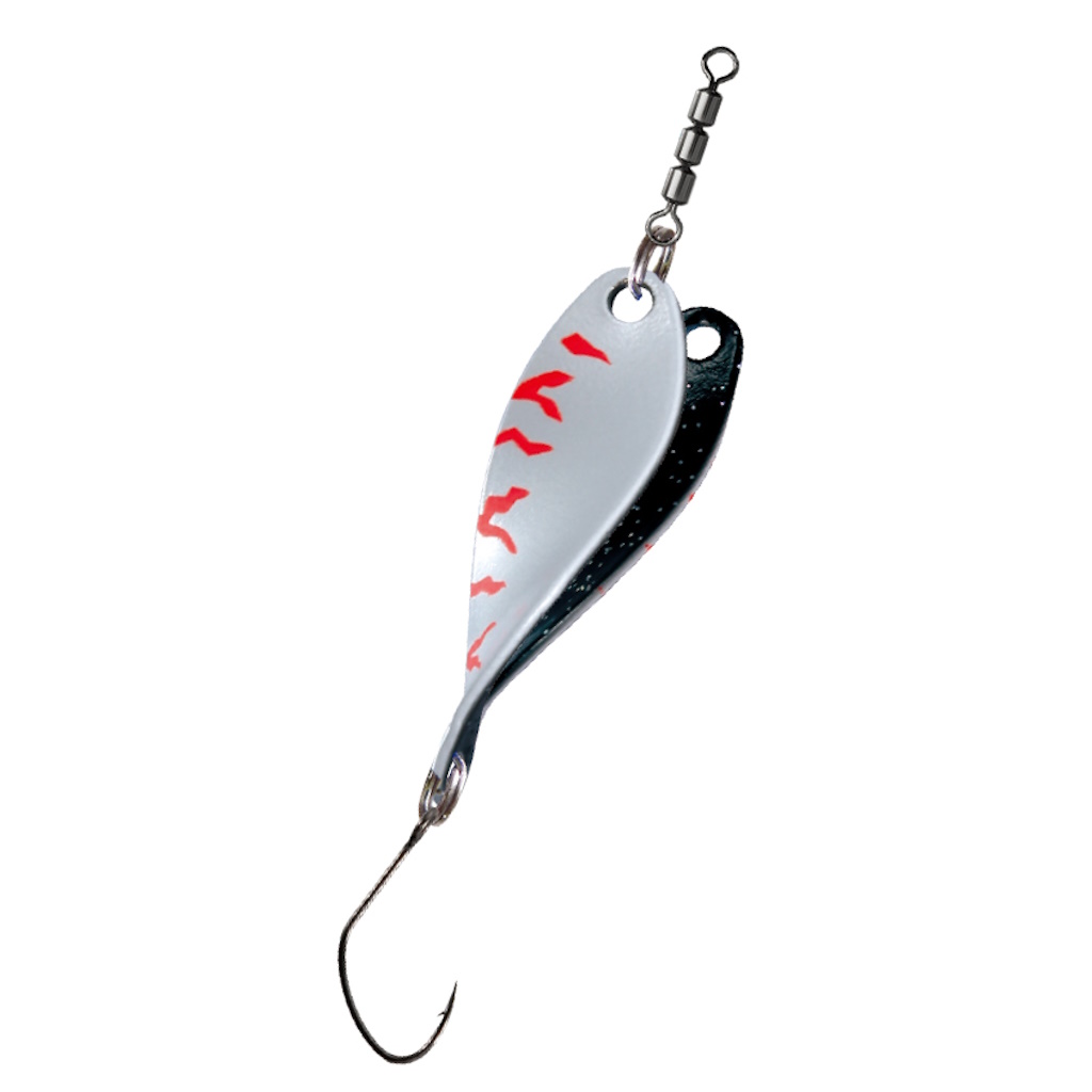 PALADIN Trout Rotor Spoon Slow Action 2,3 g – 3,0 cm Spoon mit 6er Haken, UV-aktiver Handlackierung, Premium Messing/Kupferkörper, langsame 360°-Rotation für Forellen