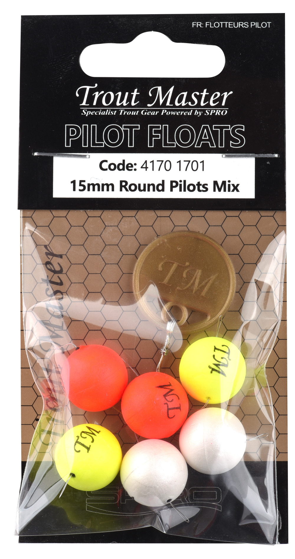 Trout Master Round Pilots 15 mm / 6 Stück