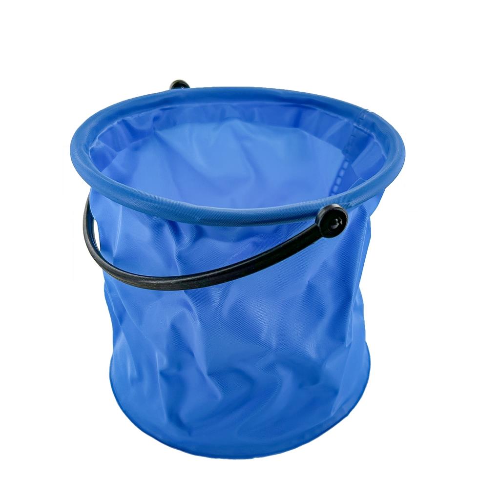 JENZI Kinderkescher-Set mit ausziehbarem Kescher und faltbarem Eimer, blau. Kescher ca. 85 cm, Eimer ca. 12x14 cm, Material 100 % Polyester. Ideal am Strand, im Bach oder beim Fangen kleiner Fische – Hersteller: Marcus Jensen