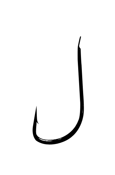 GAMAKATSU gebundener Plättchenhaken, 60 cm, brüniert