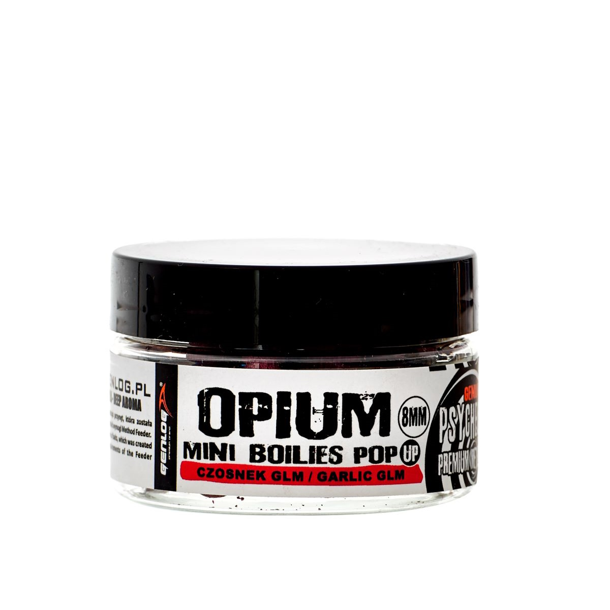 Opium Method Feeder Mini Boilies Pop Up 8mm  42 gramm Knoblauch GLM
