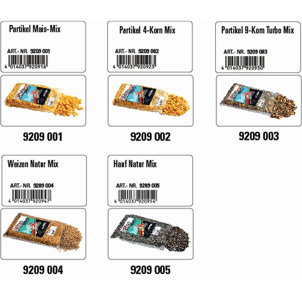 Partikel Weizen-Natur-Mix, gekochte, vakuumierte Partikel, 0,80 kg Beutel, zum Mischen ins Grundfutter oder als Hakenköder – hergestellt von JENZI (Marcus Jensen)