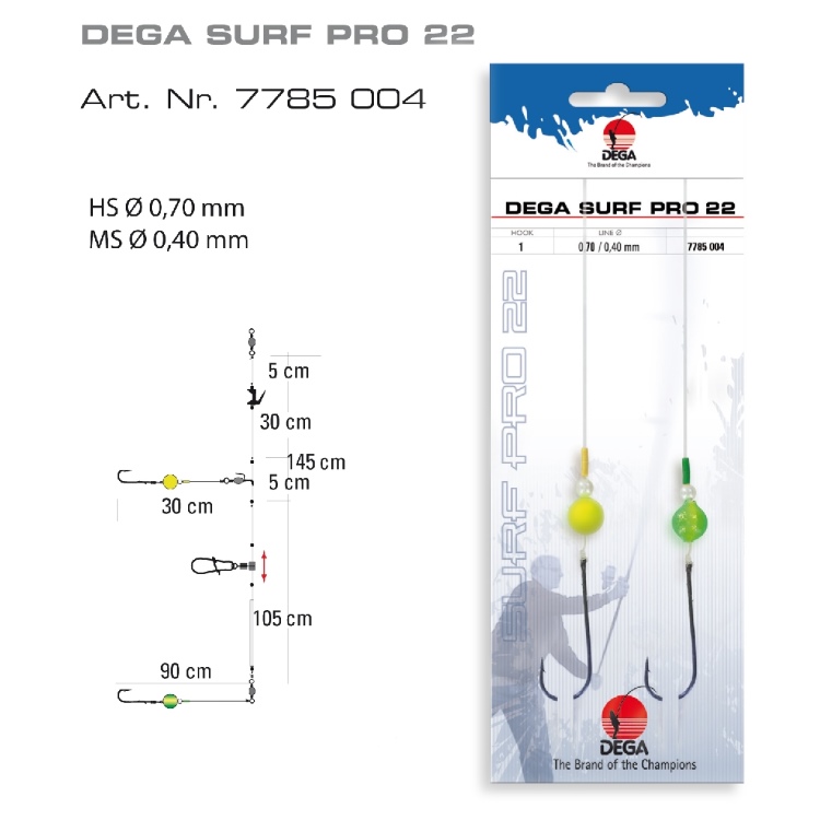 DEGA Surf Pro Rig 22